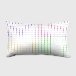 Подушка-антистресс Color white multicolored stripes, цвет: 3D-принт