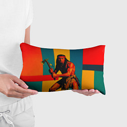 Подушка-антистресс Индеец поп-арт, цвет: 3D-принт — фото 2