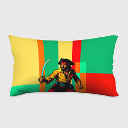 Подушка-антистресс Пират поп-арт, цвет: 3D-принт