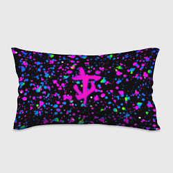 Подушка-антистресс Doom цветные краски, цвет: 3D-принт