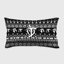 Подушка-антистресс Doom x elders scrolls pattern, цвет: 3D-принт