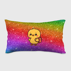 Подушка-антистресс Цыпленок школьник с рюкзаком, цвет: 3D-принт