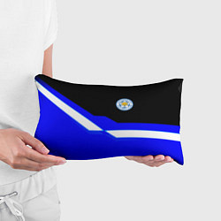 Подушка-антистресс Лестер Сити спорт геометрия, цвет: 3D-принт — фото 2