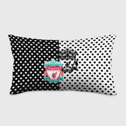 Подушка-антистресс Liverpool черно белые точки, цвет: 3D-принт