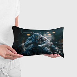 Подушка-антистресс Волк боец, цвет: 3D-принт — фото 2
