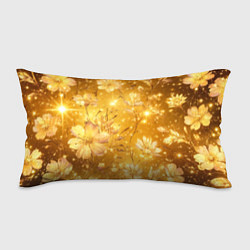 Подушка-антистресс Цветочный золотой с искрами