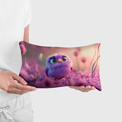 Подушка-антистресс Фиолетовая птичка, цвет: 3D-принт — фото 2