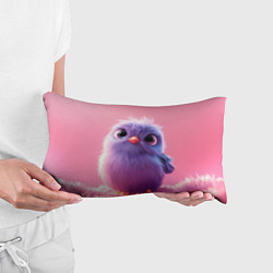 Подушка-антистресс Милая фиолетовая птичка, цвет: 3D-принт — фото 2