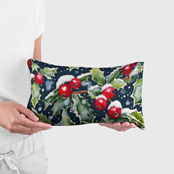 Подушка-антистресс Зимний остролист, цвет: 3D-принт — фото 2