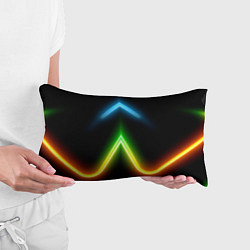 Подушка-антистресс Neon multicolored lines, цвет: 3D-принт — фото 2