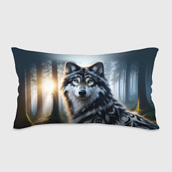 Подушка-антистресс Морда волка - Россия, цвет: 3D-принт