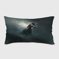 Подушка-антистресс Конь в тумане, цвет: 3D-принт