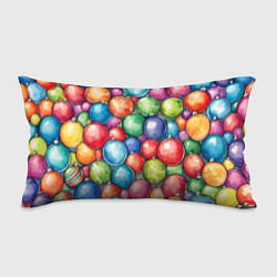 Подушка-антистресс Россыпь новогодних шаров, цвет: 3D-принт