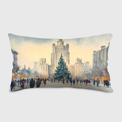 Подушка-антистресс Москва новогодняя елка, цвет: 3D-принт