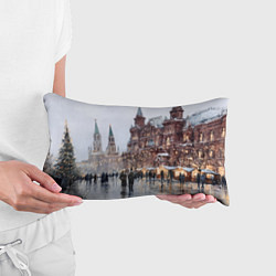 Подушка-антистресс Московский новогодний день, цвет: 3D-принт — фото 2