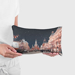 Подушка-антистресс Праздничная ночь в Москве, цвет: 3D-принт — фото 2