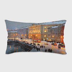Подушка-антистресс Предновогодний Санкт-Петербург, цвет: 3D-принт