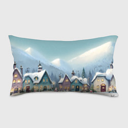 Подушка-антистресс Новогодние дома, цвет: 3D-принт