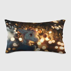 Подушка-антистресс Лошадка под новогодней елкой, цвет: 3D-принт