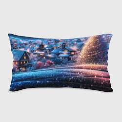 Подушка-антистресс Новогодний двор в блестках