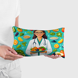 Подушка-антистресс Здоровое питание с экспертом, цвет: 3D-принт — фото 2