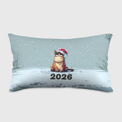 Подушка-антистресс Уставшая лошадка 2026, цвет: 3D-принт