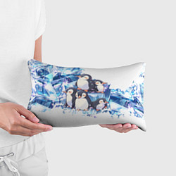 Подушка-антистресс Пингвины и лёд, цвет: 3D-принт — фото 2