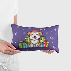 Подушка-антистресс Новогодняя собачка с подарками, цвет: 3D-принт — фото 2