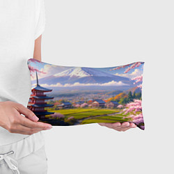 Подушка-антистресс Сакура у подножия Фудзиямы, цвет: 3D-принт — фото 2