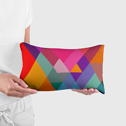 Подушка-антистресс Разноцветные полигоны, цвет: 3D-принт — фото 2