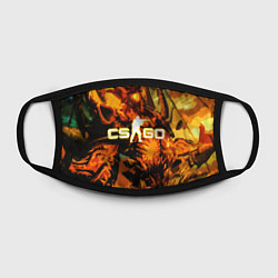 Маска для лица CS:GO, цвет: 3D-принт — фото 2