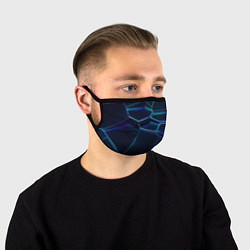 Маска для лица 3D ПЛИТЫ НЕОНОВЫЕ ПЛИТЫ, цвет: 3D-принт