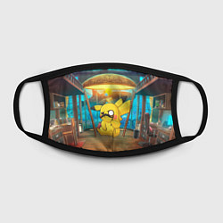 Маска для лица Пикачу детектив, цвет: 3D-принт — фото 2