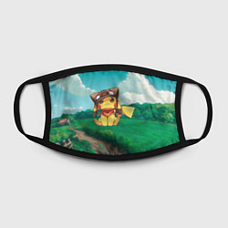Маска для лица Пикачу летчик, цвет: 3D-принт — фото 2
