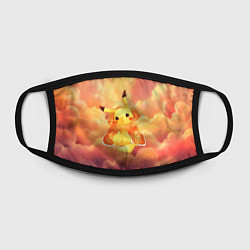 Маска для лица Пикачу на облачках, цвет: 3D-принт — фото 2