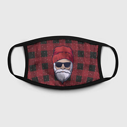 Маска для лица SANTA HIPSTER САНТА ХИПСТЕР, цвет: 3D-принт — фото 2