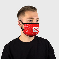 Маска для лица НОВОГОДНИЙ ДОТА 2 НОВЫЙ ГОД DOTA 2, цвет: 3D-принт