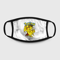Маска для лица Пикачу злой Pokemon, цвет: 3D-принт — фото 2