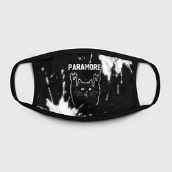 Маска для лица Группа Paramore и Рок Кот, цвет: 3D-принт — фото 2