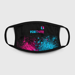 Маска для лица Fortnite - neon gradient: символ сверху, цвет: 3D-принт — фото 2
