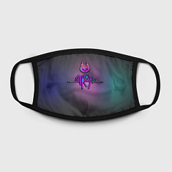 Маска для лица Stray logo neon, цвет: 3D-принт — фото 2