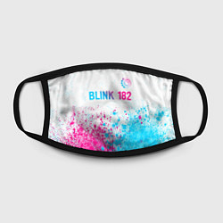 Маска для лица Blink 182 neon gradient style: символ сверху, цвет: 3D-принт — фото 2