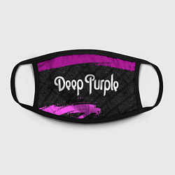 Маска для лица Deep Purple rock legends: надпись и символ, цвет: 3D-принт — фото 2