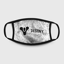 Маска для лица Destiny glitch на светлом фоне: надпись и символ, цвет: 3D-принт — фото 2