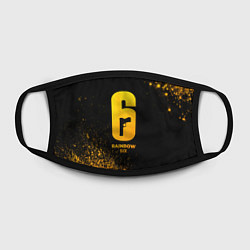 Маска для лица Rainbow Six - gold gradient, цвет: 3D-принт — фото 2