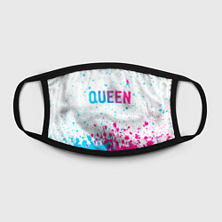 Маска для лица Queen neon gradient style: символ сверху, цвет: 3D-принт — фото 2