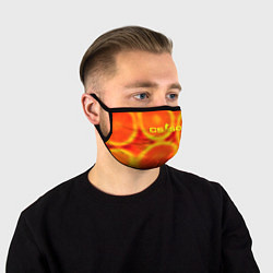 Маска для лица Counter Strike апельсин, цвет: 3D-принт