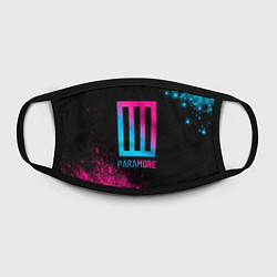 Маска для лица Paramore - neon gradient, цвет: 3D-принт — фото 2