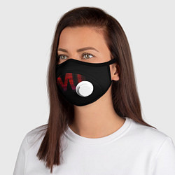 Маска с клапаном Manchester United team, цвет: 3D-белый