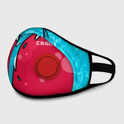 Маска с клапаном Water Elemental - Дух воды / 3D-Красный – фото 2